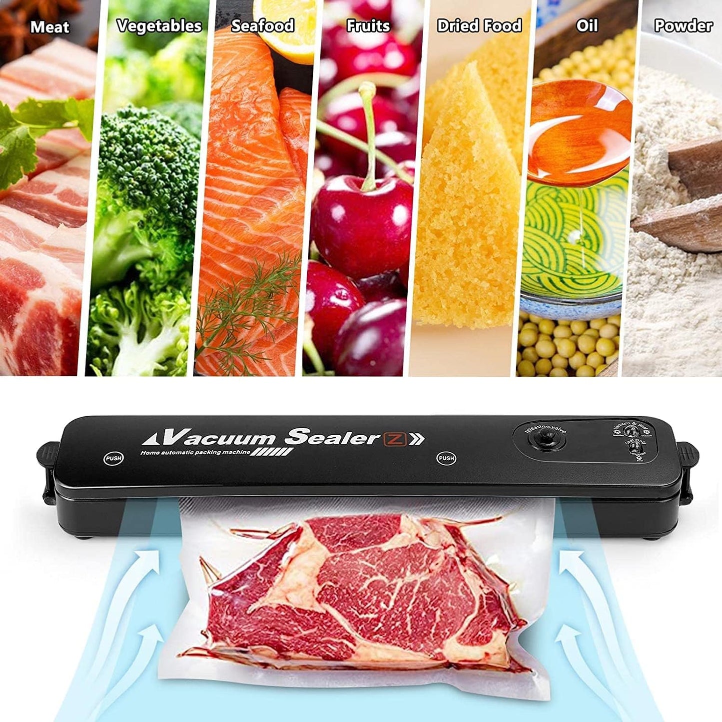 MÁQUINA SELLADORA AL VACÍO DE ALIMENTOS
