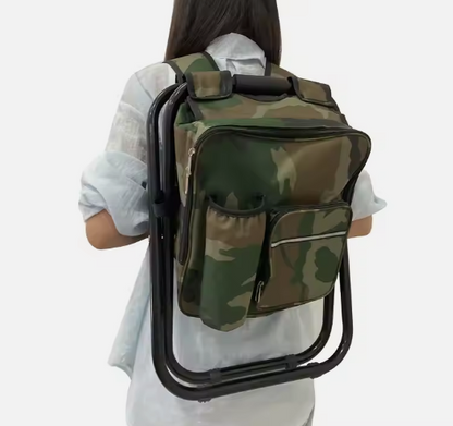 MOCHILA TÉRMICA 3 EN 1 CON TABURETE PLEGABLE