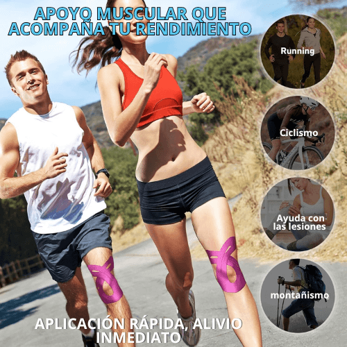 🩹KINESUPPORT™  CINTA DE KINESIOLOGÍA X 10 + ROLLO COHESIVO