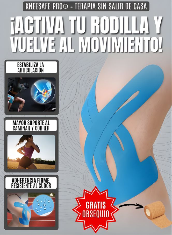 🩹KINESUPPORT™  CINTA DE KINESIOLOGÍA X 10 + ROLLO COHESIVO